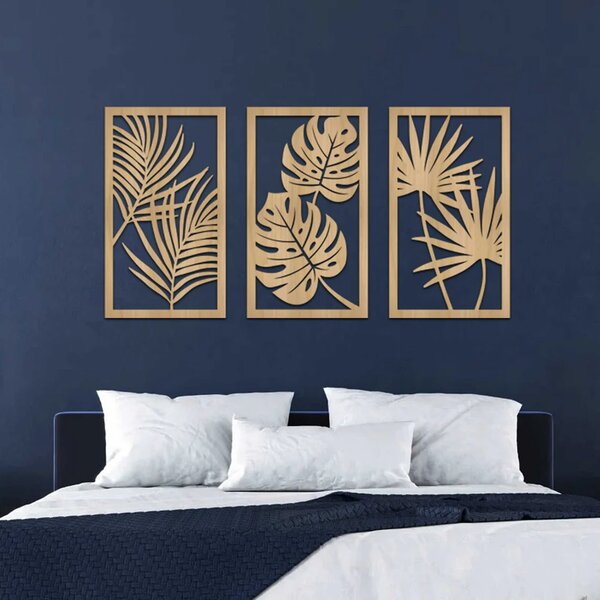 Karlsdesign.sk - Drevený obraz na stenu - Monstera III - 72x40