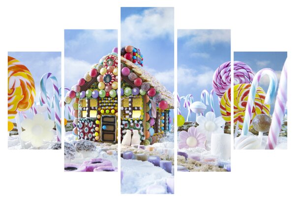 Obraz - Perníková chalúpka (150x105 cm)