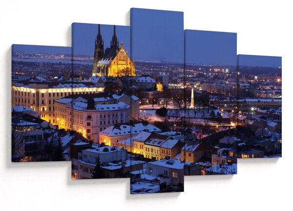 Obraz - Katedrála sv. Petra a Pavla, Brno, Česká Republika (150x105 cm)