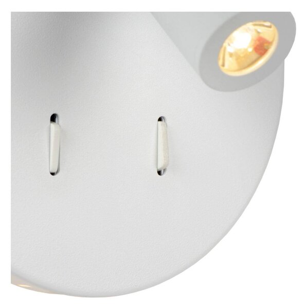 Lucide 79201/09/31 LED nástenná lampička Bentjer 1x6W + 1x3W | 3000K - s vypínačom