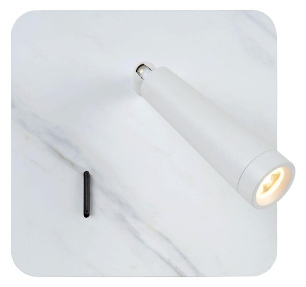 Lucide 77282/03/31 LED nástenná lampička Oregon 1x3W | 3000K - s vypínačom