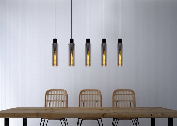 Lucide 74404/05/65 závesné stropné svietidlo Orlando 5x60W | E27