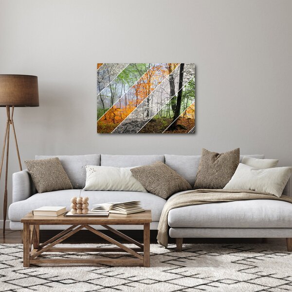Obraz - Striedanie ročných období (70x50 cm)