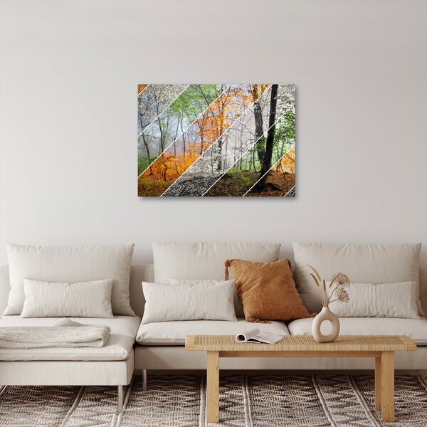 Obraz - Striedanie ročných období (70x50 cm)