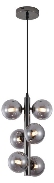 Wofi 6014-605W - LED Luster na lanku VILLA 6xG9/3W/230V čierna