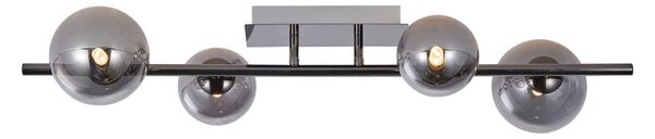 Wofi 7014-405W - LED Prisadený luster VILLA 4xG9/3W/230V čierna