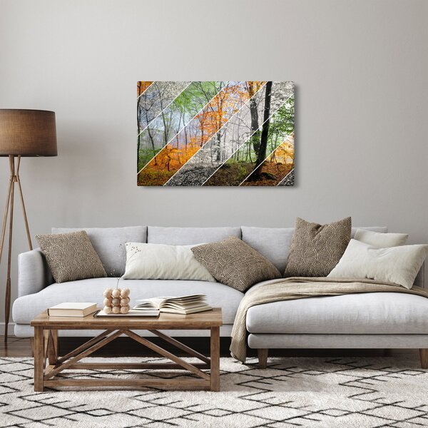 Obraz - Striedanie ročných období (90x60 cm)