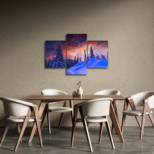 Obraz - Zimný súmrak (90x60 cm)