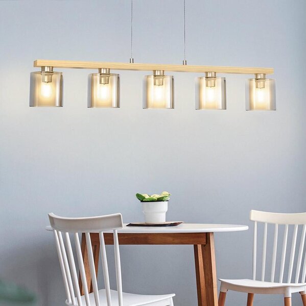Eglo 901292 - Luster na lanku CASTRALVO 5xE27/28W/230V