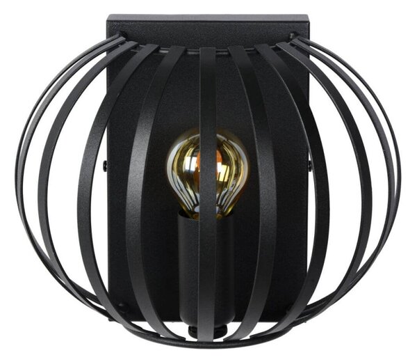 Lucide 78274/01/30 nástenná lampa Manuela 1x40W | E14 - čierna, kov, stmievateľná