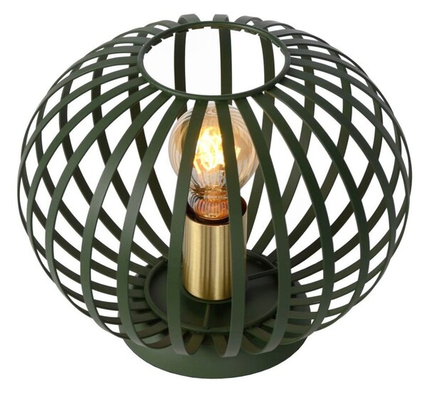 Lucide 78574/25/33 stolná lampička Manuela 1x40W | E27 - zelená, kov, vypínač na kábli