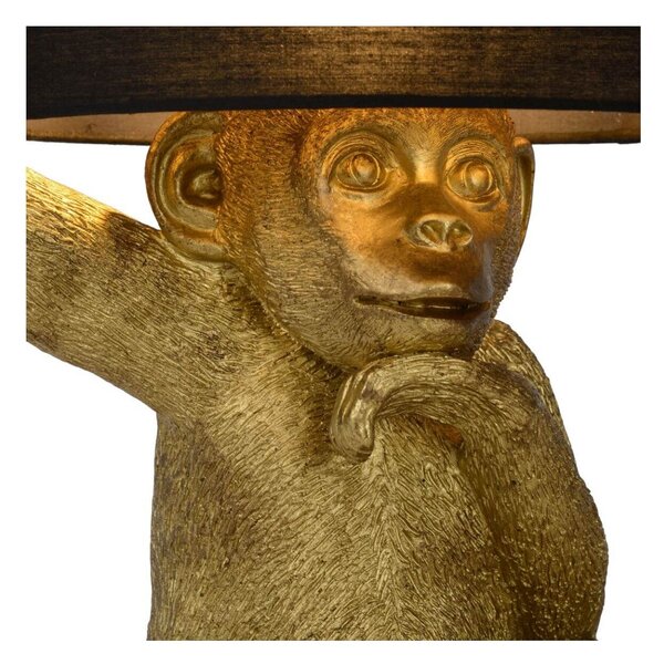 Lucide 10502/81/30 stolná lampička Extravaganza Chimp 1x40W | E14 - čierna, vypínač na kábli