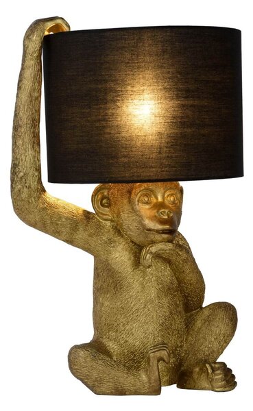 Lucide 10502/81/30 stolná lampička Extravaganza Chimp 1x40W | E14 - čierna, vypínač na kábli