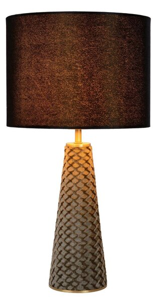 Lucide 10501/81/30 stolná lampička Extravaganza Velvet - 1x40W | E27 - čierna, kov, vypínač na kábli