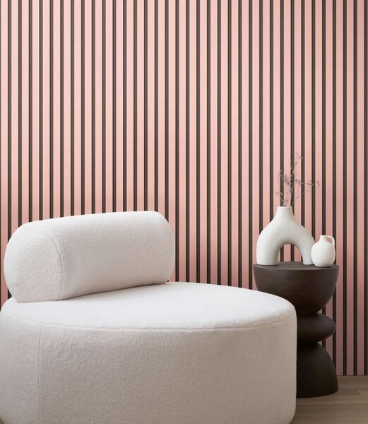 A.S. Création | Vliesová tapeta na stenu Wooden Wall 78628-1 | 0,53 x 10,05 m | ružová, čierna