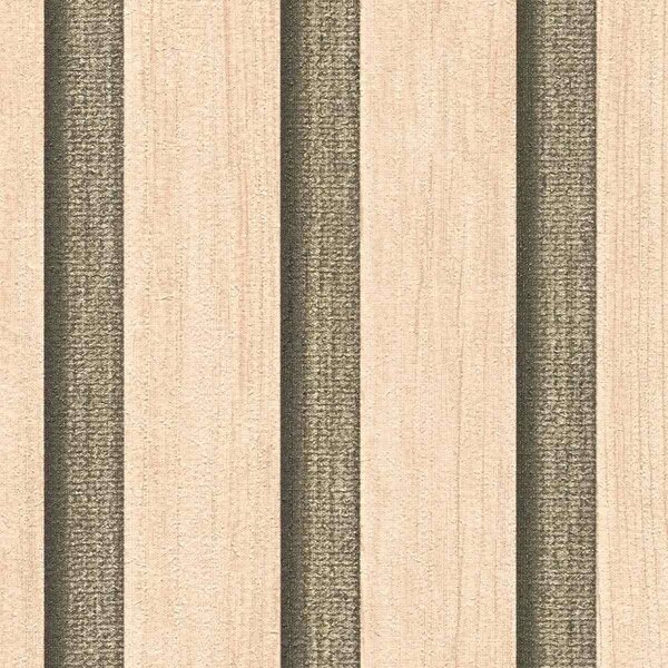 A.S. Création | Vliesová tapeta na stenu Wooden Wall 78665-1 | 0,53 x 10,05 m | béžová, zlatá, čierna