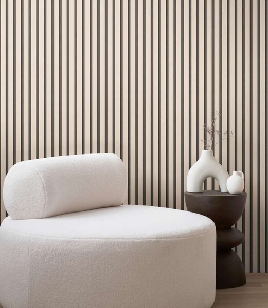 A.S. Création | Vliesová tapeta na stenu Wooden Wall 78628-3 | 0,53 x 10,05 m | béžová, čierna