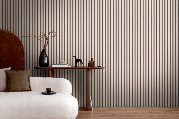A.S. Création | Vliesová tapeta na stenu Wooden Wall 78628-3 | 0,53 x 10,05 m | béžová, čierna