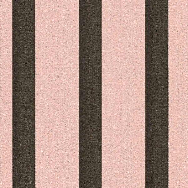 A.S. Création | Vliesová tapeta na stenu Wooden Wall 78628-1 | 0,53 x 10,05 m | ružová, čierna