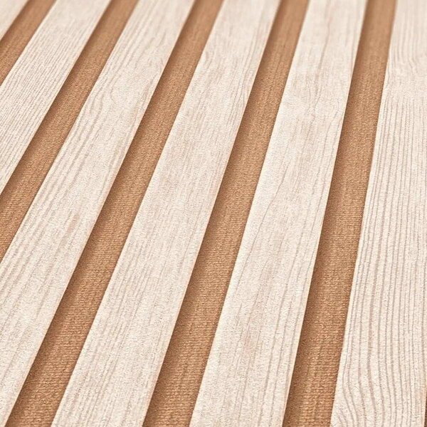 A.S. Création | Vliesová tapeta na stenu Wooden Wall 78665-2 | 0,53 x 10,05 m | hnedá, béžová