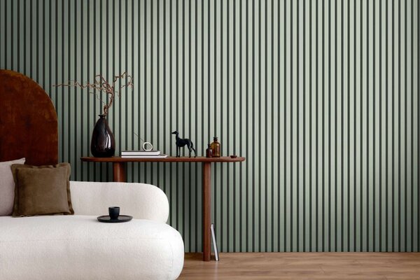 A.S. Création | Vliesová tapeta na stenu Wooden Wall 78628-2 | 0,53 x 10,05 m | zelená, čierna