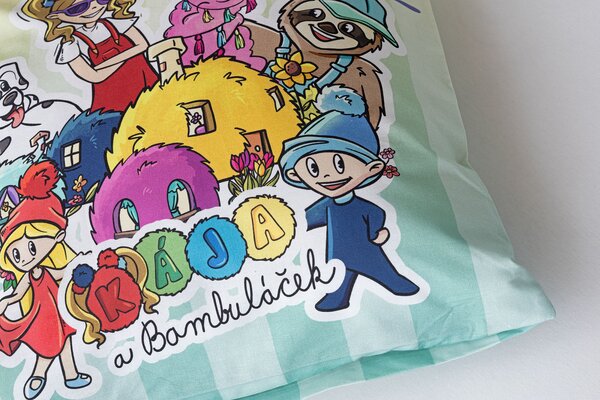 Obliečky Kája a Bambuláček Bavlna deluxe 1x 140/200, 1x 70/90
