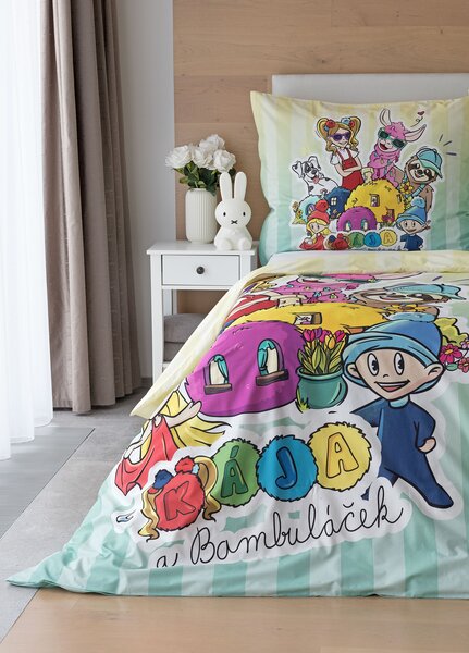 Obliečky Kája a Bambuláček Bavlna deluxe 1x 140/200, 1x 70/90