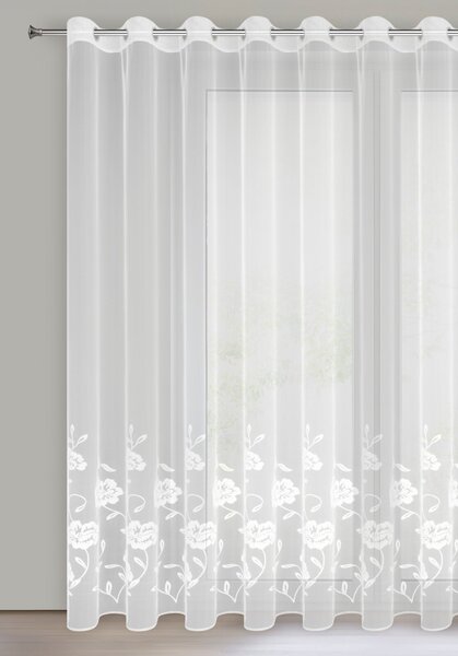 ZÁCLONA NA KRÚŽKOCH NATALI 350X250 CM KVETY