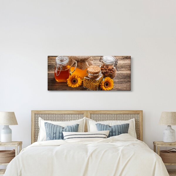 Obraz - Zátišie s medovými pohármi (120x50 cm)