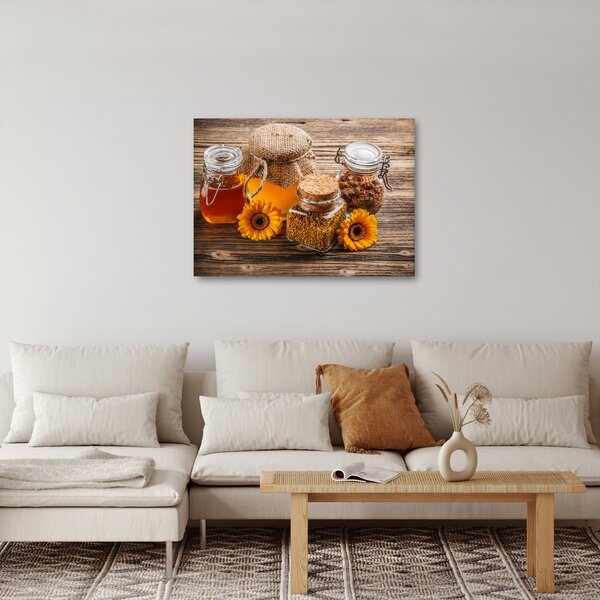 Obraz - Zátišie s medovými pohármi (70x50 cm)