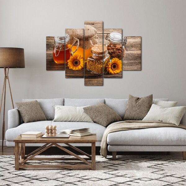 Obraz - Zátišie s medovými pohármi (150x105 cm)