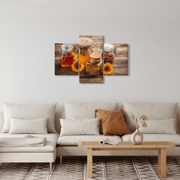 Obraz - Zátišie s medovými pohármi (90x60 cm)