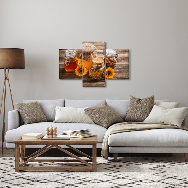 Obraz - Zátišie s medovými pohármi (90x60 cm)