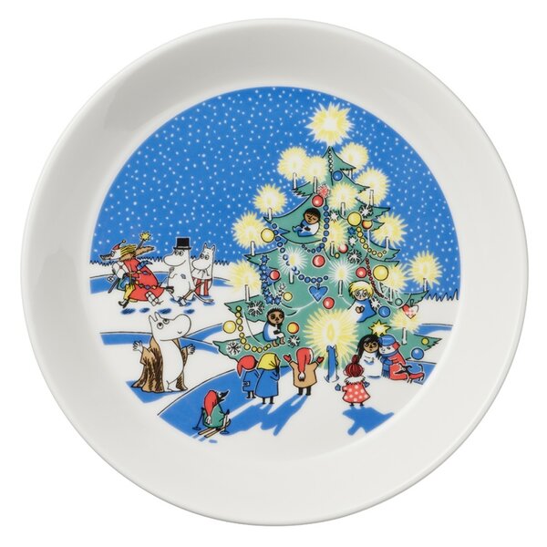 Arabia Set tanierov Moomin Drawing & Christmas 19cm, 2ks