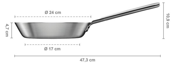 Fiskars Nerezová panvica Norden Steel 24cm