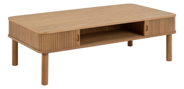 Konferenčný stolík v dekore duba v prírodnej farbe 70x130 cm Langley – Actona