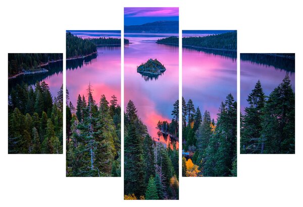 Obraz - Jazero Tahoe, Sierra Nevada, Kalifornia, USA (150x105 cm)