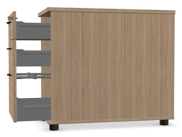 NARBUTAS - Pevný kontajner OPTIMA - 3x zásuvka + zámok 430x800x722