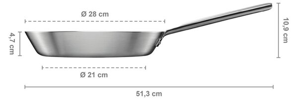 Fiskars Nerezová panvica Norden Steel 28cm