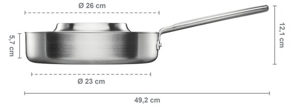 Nerezová panvica s pokrievkou Norden Steel 26cm, Thermium