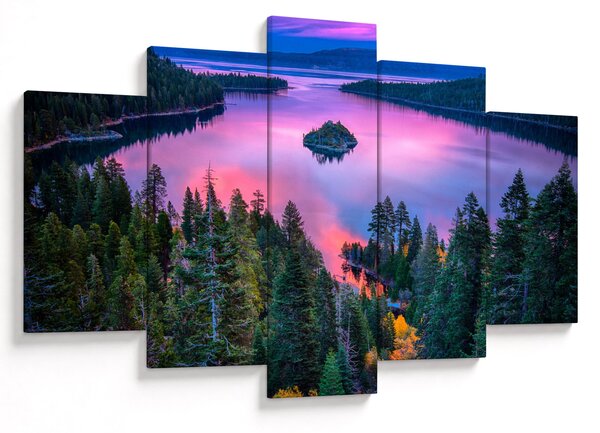 Obraz - Jazero Tahoe, Sierra Nevada, Kalifornia, USA (150x105 cm)