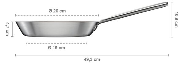 Fiskars Nerezová panvica Norden Steel 26cm, Thermium
