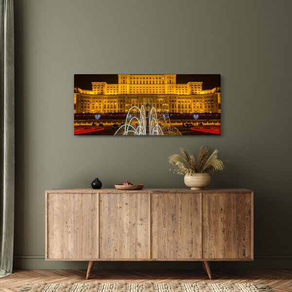 Obraz - Palác parlamentu, Bukurešť Rumunsko (120x50 cm)
