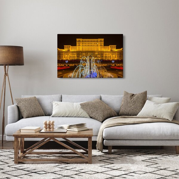Obraz - Palác parlamentu, Bukurešť Rumunsko (90x60 cm)