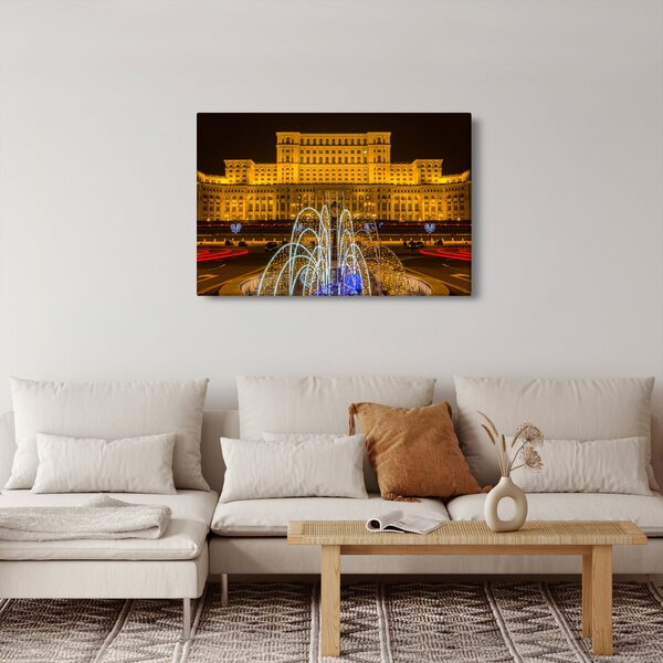 Obraz - Palác parlamentu, Bukurešť Rumunsko (90x60 cm)