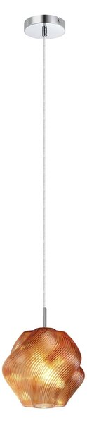 EGLO Závesné svietidlo Meliciano, oranžové, sklo, Ø 22 cm, E27, Žltá / oranžová, Obývacia izba / jedáleň, Sklo, Stojacie svietidlo