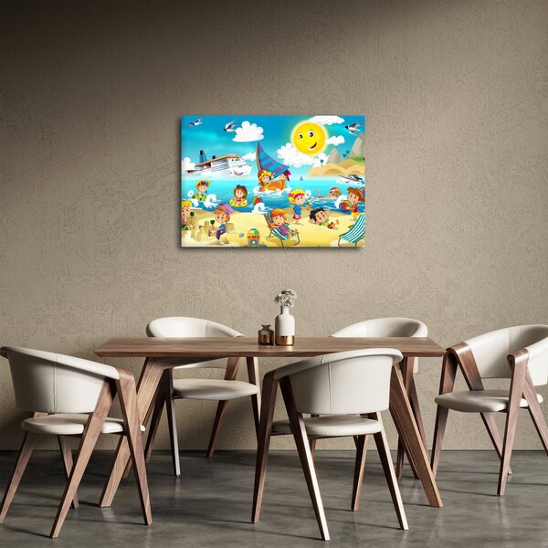 Obraz - Deň na pláži (70x50 cm)