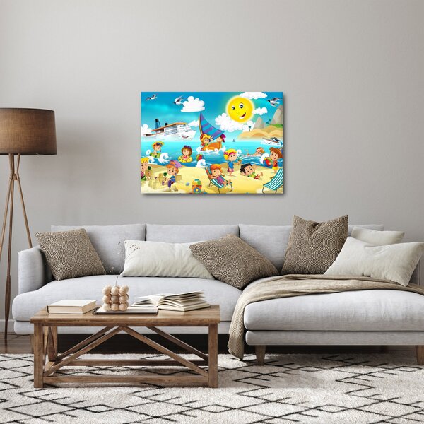 Obraz - Deň na pláži (70x50 cm)