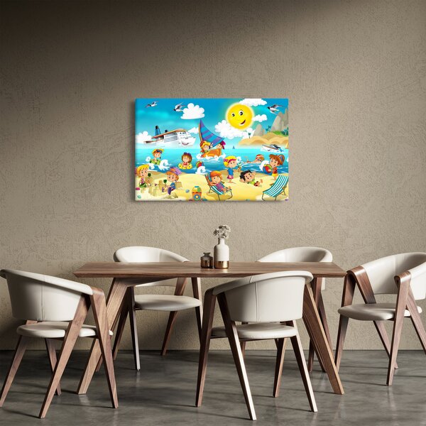 Obraz - Deň na pláži (90x60 cm)