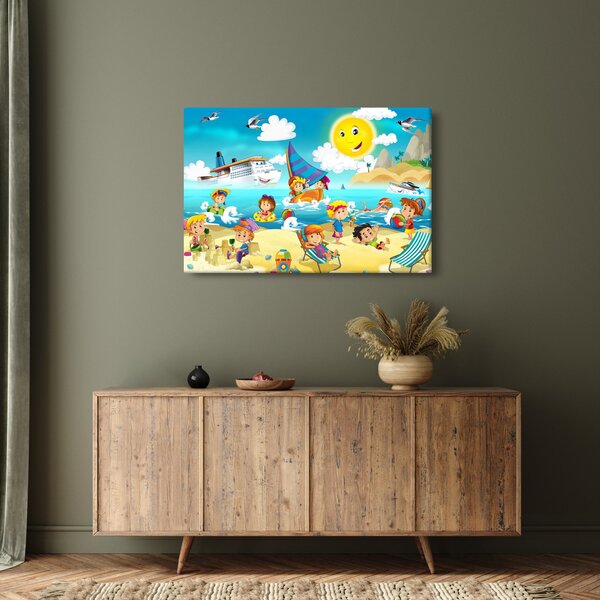 Obraz - Deň na pláži (90x60 cm)